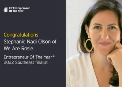Ernst & Young LLP (EY): We Are Rosie Founder announced as an Entrepreneur Of The Year ® 2022 Southeast Award Finalist