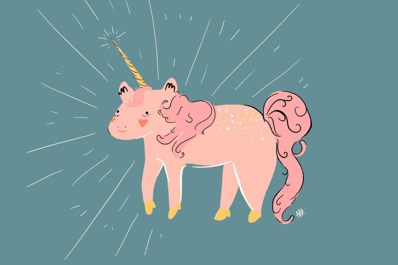 Unicorn illustration.